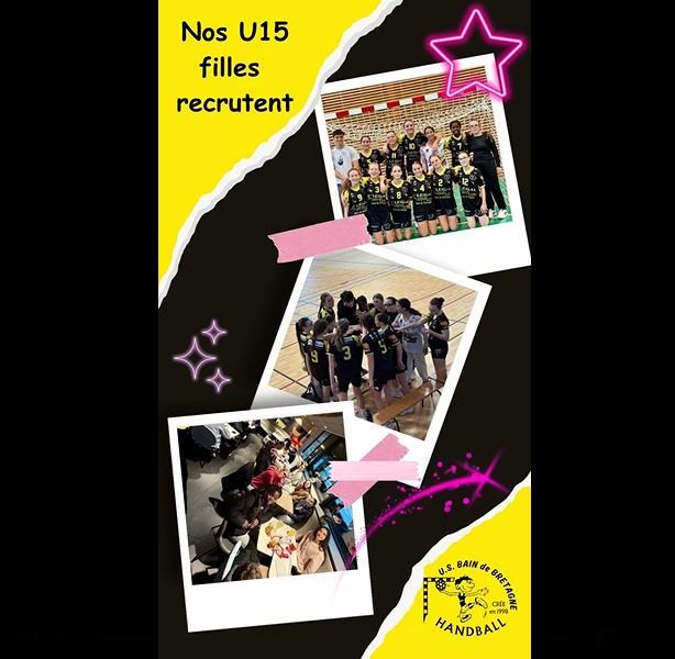 Recherche joueuses U15F pour rejoindre une super team